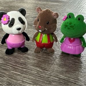 Lil Woodzeez Bobbleez Bobblehead Animal Figures Lot of 3